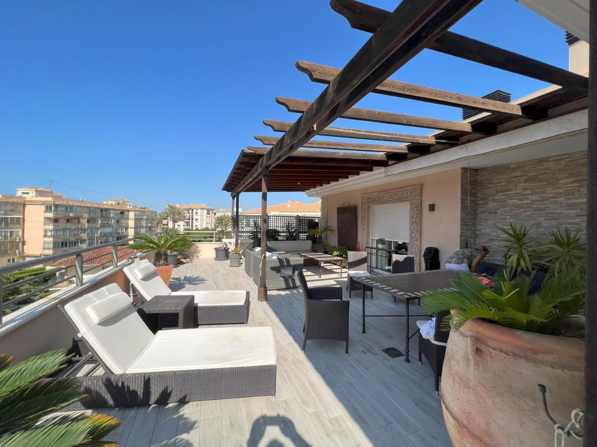 Penthouse - Residence La Mina - Albir Avec Wifi Gratuit El Albir Ngoại thất bức ảnh