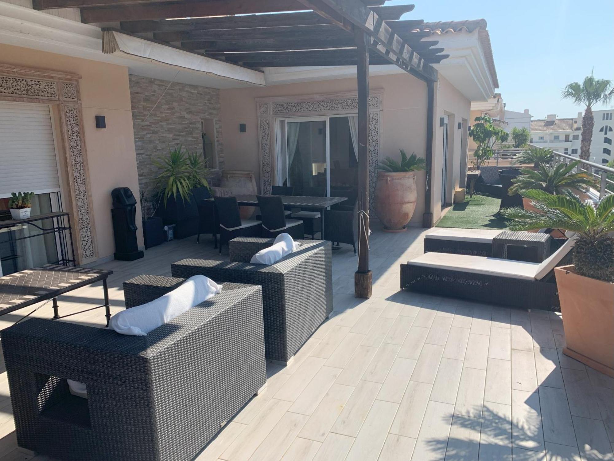 Penthouse - Residence La Mina - Albir Avec Wifi Gratuit El Albir Ngoại thất bức ảnh